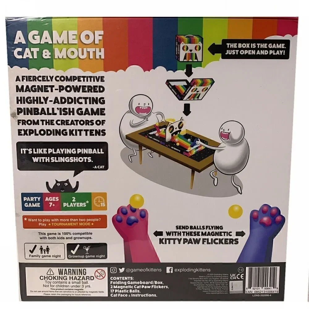 A Game of Cat & Mouth Board Pinball Game